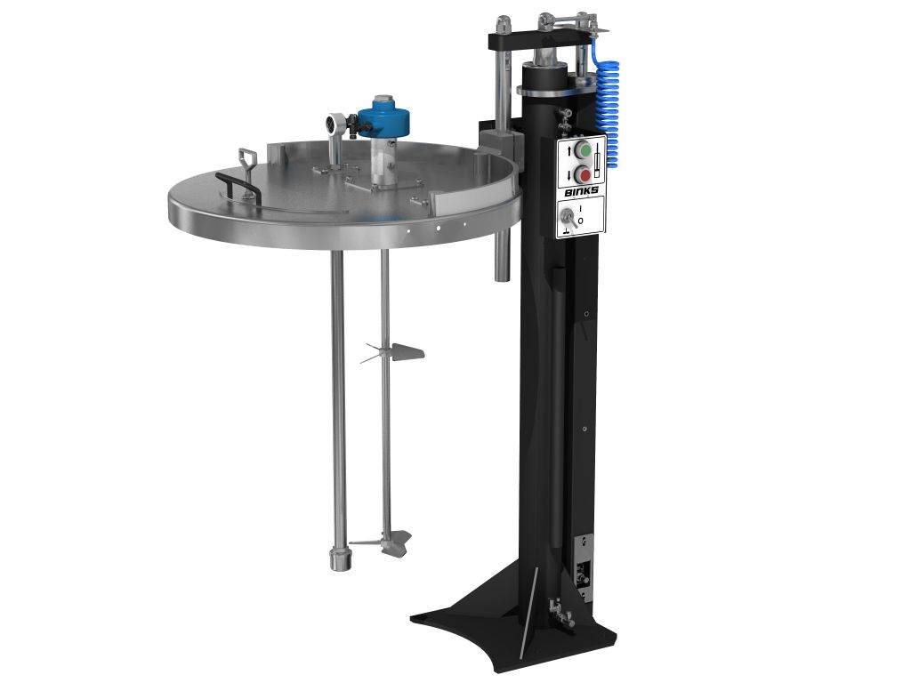 ELEVATEUR ET AGITATEUR DIRECT POUR FUTS DE 200L - BINKS
